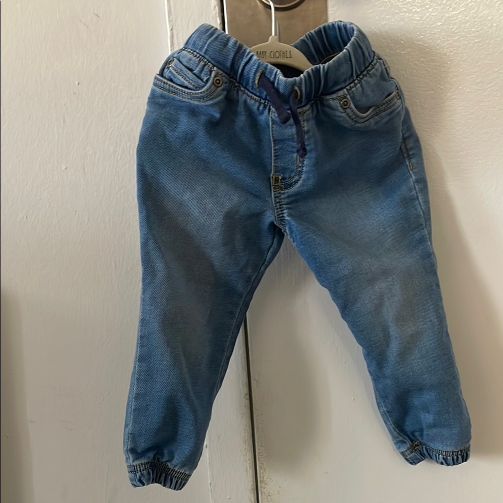 Blue Denim Kids Jogger Pants